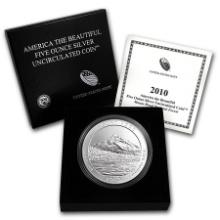 2010-P 5 oz Silver ATB Mt. Hood (w Box and COA)