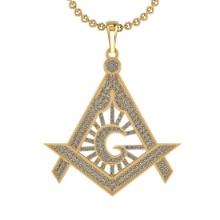 1.08 Ctw VS/SI1 Diamond 10K Yellow Gold Pendant (ALL DAMONDS ARE LAB GROWN)