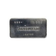 Engelhard Silver Bar 10 oz Bar - Wide Pressed Bull Logo