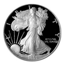 Proof Silver Eagle 2005-W