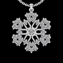 0.45 Ctw VS/SI1 Diamond Style 14K White Gold Pendant (ALL DIAMONDS ARE LAB GROWN)(ALL DAMONDS ARE LA