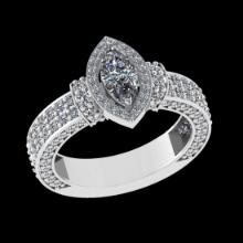 1.92 Ctw VS/SI1 Diamond 14 K White Gold Engagement Ring (ALL DIAMOND ARE LAB GROWN )