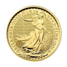 Great Britain 1/4 oz Gold 2022 Britannia BU