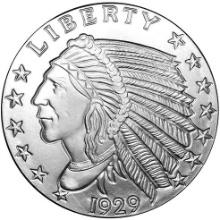 Silver Bullion 5 oz Indian Round .999 fine