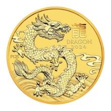 2024 Australia 1/2 oz Gold Lunar Dragon BU (Series III)