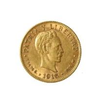 Cuba 2 pesos gold 1916 AU