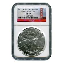 Certified Uncirculated Silver Eagle 2011(S) (San Francisco) MS69