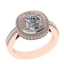 1.93 Ctw VS/SI1 Diamond 14K Rose Gold Engagement Ring (ALL DIAMOND ARE LAB GROWN )