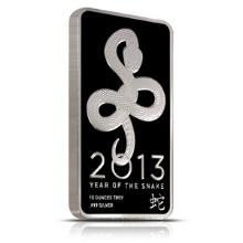 NTR Metals Silver Bar 10 oz - 2013 Snake Design