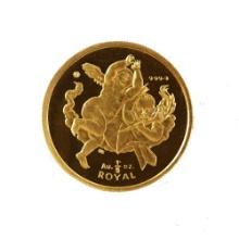 Gibraltar 5th Ounce Gold Royal Cherub 2001