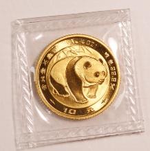 Chinese Gold Panda 10th Ounce 1983