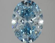 2.45 ctw. Oval IGI Certified Fancy Cut Loose Diamond (LAB GROWN)