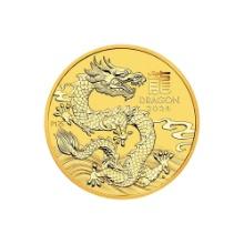 2024 Australia 1/4 oz Gold Lunar Dragon BU (Series III)