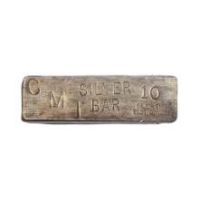 10oz CMI Poured Silver Bar .999