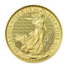 Great Britain 1/2 oz Gold 2022 Britannia BU