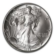 1986 1 oz Silver American Eagle BU