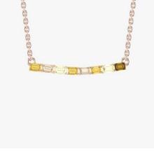 2.40 Ctw VS/SI1 Fancy NaturalYellow Brown Diamond 14K Rose Gold Pendant Necklace