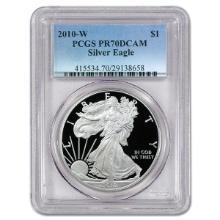 Certified Proof Silver Eagle 2010-W PR70DCAM PCGS