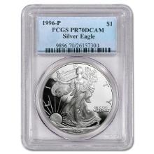 Certified Proof Silver Eagle 1996-P PR70DCAM PCGS