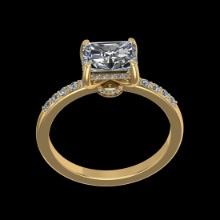 1.53 Ctw VS/SI1 Diamond 10K Yellow Gold Engagement Ring