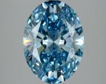 2.89 ctw. Oval IGI Certified Fancy Cut Loose Diamond (LAB GROWN)