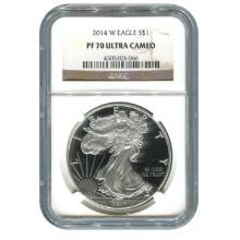 Certified Proof Silver Eagle 2014-W PF70 NGC