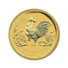 Australian Perth MInt Series II Lunar Gold Half Ounce 2017 Rooster