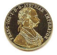 Austria 4 Ducat Gold Coin