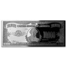 Silver 4 Ounce Bar - $10000 1934 Series Note .999 Fine