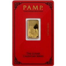 Pamp Suisse 5 Gram Gold--Year of the Pig