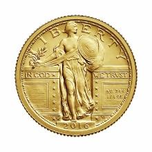 2016-W 1/4 oz Gold Standing Liberty Quarter Coin Original Mint Packaging