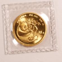 Chinese Gold Panda 10th Ounce 1984