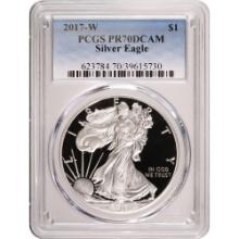 Certified Proof Silver Eagle 2019-W PR70DCAM PCGS