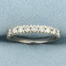 Diamond Wedding Or Anniversary Band Ring In 14k White Gold