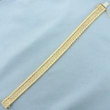 Woven Link Bracelet In 14k Yellow Gold