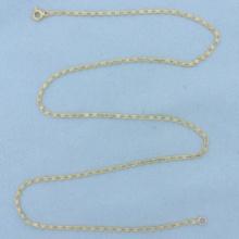 Italian 18 Inch Spiral Link Chain Necklace In 18k Yellow Gold