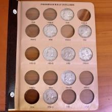 Benjamin Franklin Silver Half Dollar Coin Album