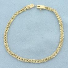 Double Rope Link Bracelet In 14kyellow Gold