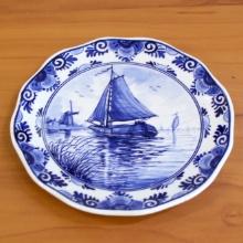 Regina Blue Potters Sailboat Debackert Hoeck Plate