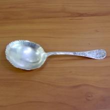 Antique Wood And Hughes "louvre" Sterling Silver Serving Spoon