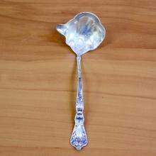 Antique Baker Manchester "poppy" Sterling Silver Ladle