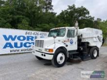 2000 INTERNATIONAL 4700 REGENERATIVE AIR SWEEPER TRUCK, VIN # 1HTSCABN5YH238778