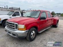 2001 FORD F-350 SUPER DUTY DUALLY PICKUP TRUCK, VIN # 1FTWW32F61EC22994