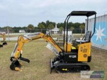 2024 AGT-INDUSTRIAL H12R MINI-EXCAVATOR, SN-H12R2024L053000614