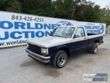 1988 CHEVROLET S10 PICKUP TRUCK, VIN # 1GCCS14R8J2250372