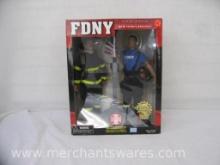 FDNY 9-11-01 Tribute New York's Bravest Official FDNY Firefighter Action Figures, 1/6 Scale with