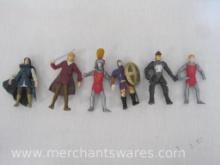 Six Action Figures includes 3.75 and 4 inch, McDonalds Chronicles of Narnia Knight, Prince Charming,