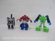 Three Transformer Action Figures Includes Cyberverse 1 Step Changer Megatron, 2 Rescue Bots