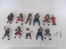 Assortment of Miniature Figures and Action Figures with Zizzle Disney Captain Jack Sparrow, Pintel,