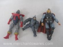 2010s Marvel Action Figures From Hasbro Including Thor, Rhinoceros, and Terrax, 14oz